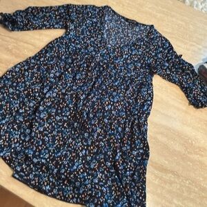 Y2K Inspired Dress Babydoll mini women XS 3/4 Length Sleeves Ruffle Empire Waist